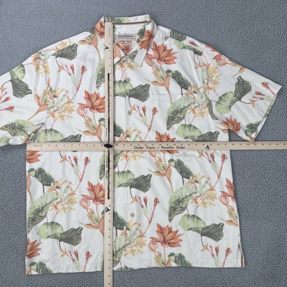 Tommy Bahama Heritage Tortola Silk Floral Hawaiian Shirt Men 2XL‎ Original Fit - Picture 6 of 16